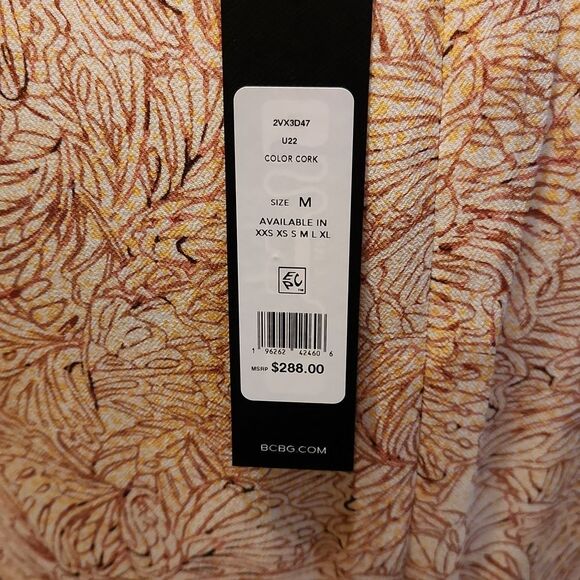 NWT BCBGMAXAZRIA Wrap Front High-Low Dress Women's Medium - Picture 7 of 11